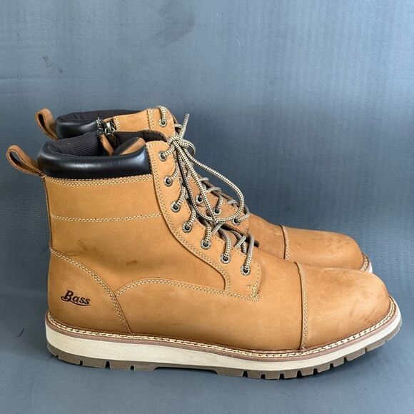 BASS Men’s Mike Boots brown leather men’s size 13
